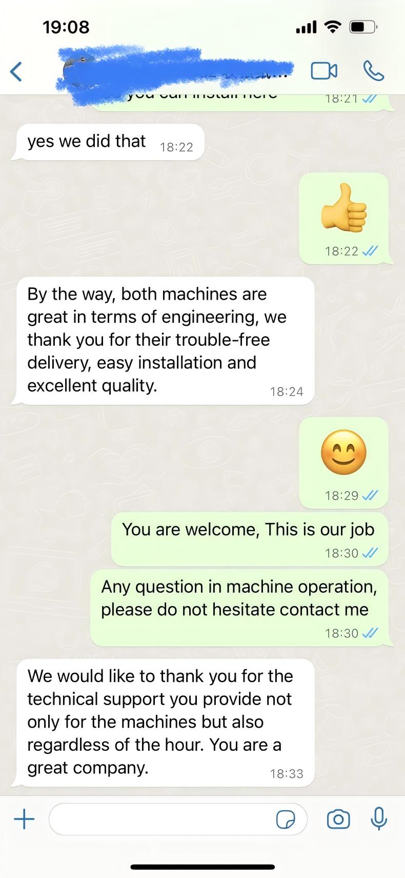 Comentarios de los clientes de la máquina de impresión flexográfica en línea