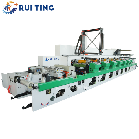 Impresora flexogr&aacute;fica de papel artesanal multicolor de 550 mm con motor Inovance